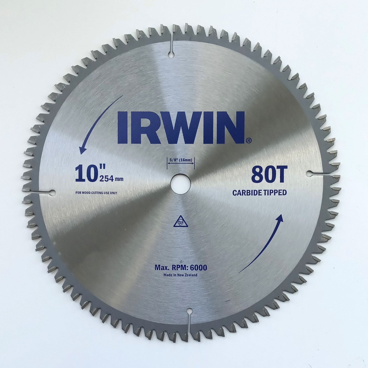 Irwin 10" 80T Wood Cutting Carbide Tipped Saw Blade 543A