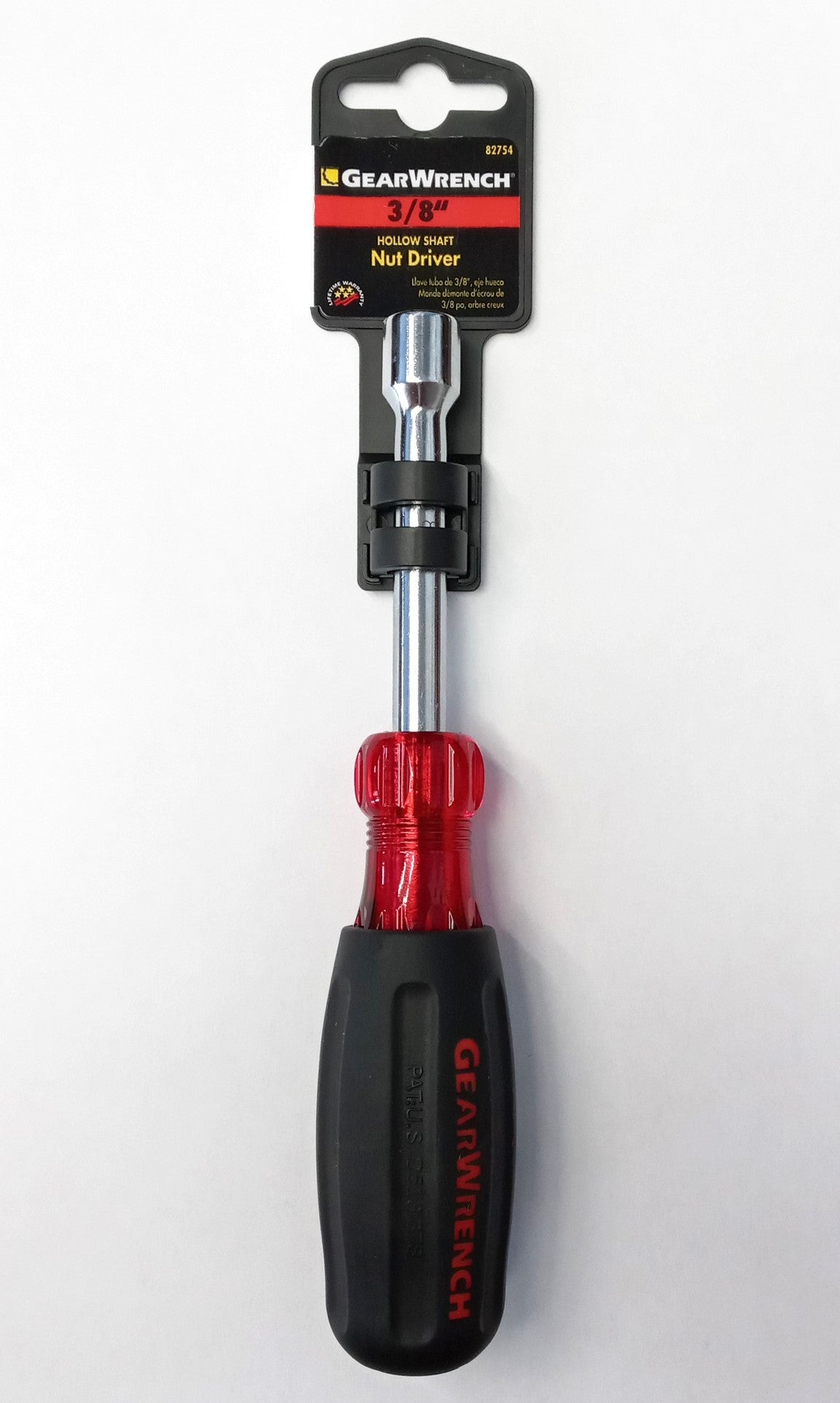 GearWrench 3/8" Hollow Shaft Cushion Grip Nutdriver 3" 82754