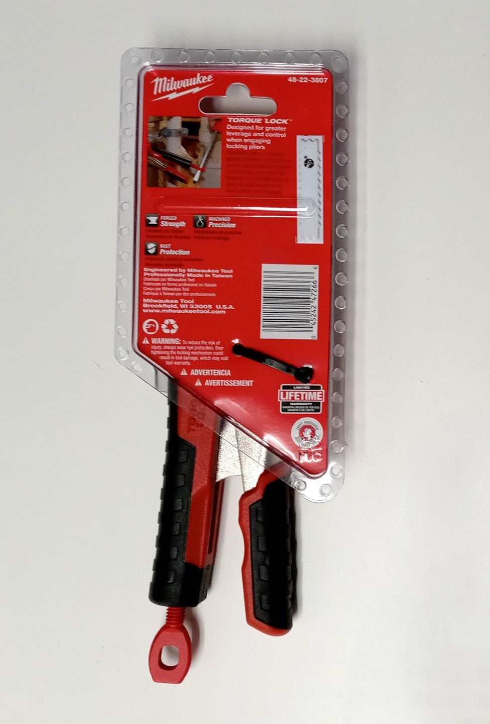 MILWAUKEE 48-22-3807 7" Straight Jaw Locking Pliers Torque Lock