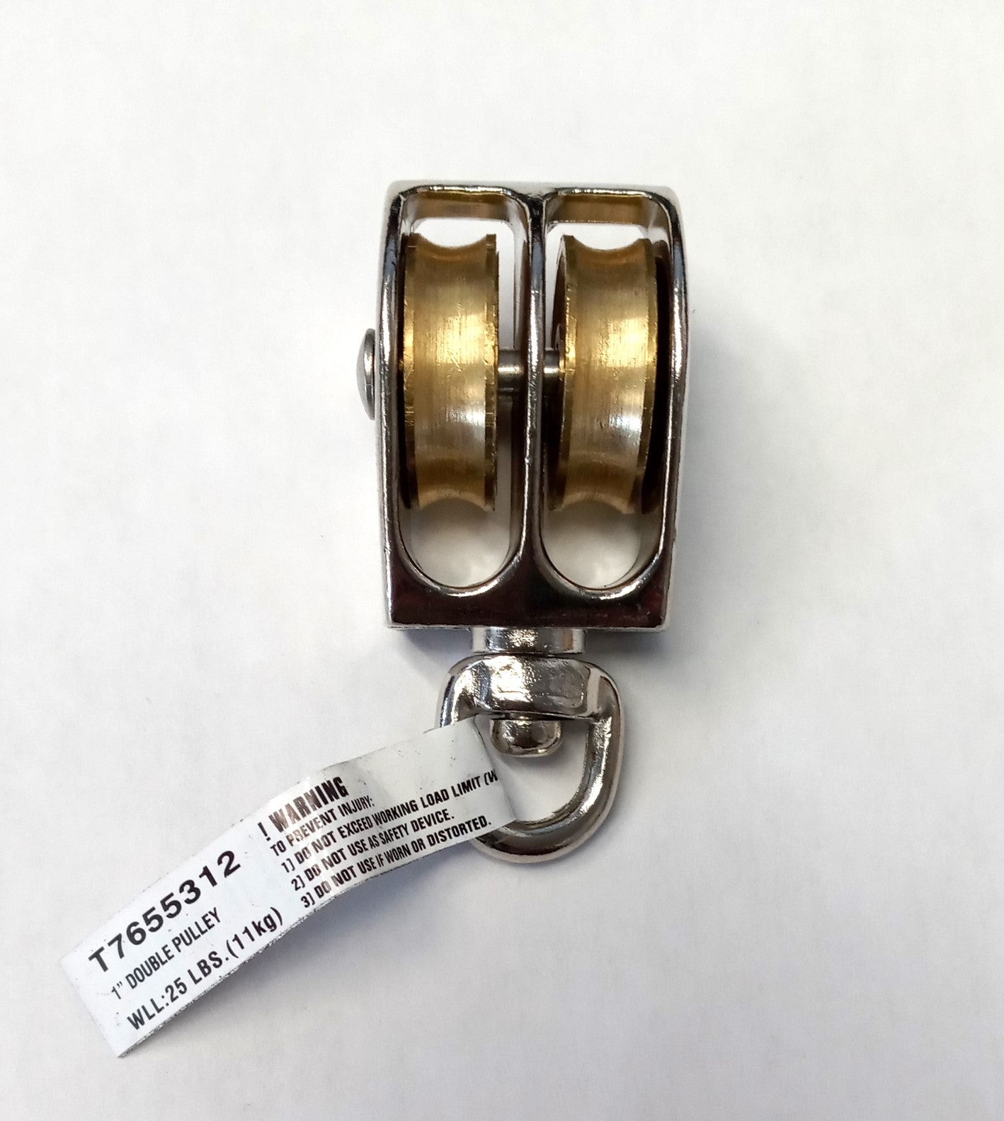 Campbell 1" Double Swivel Rope Pulley T7655312