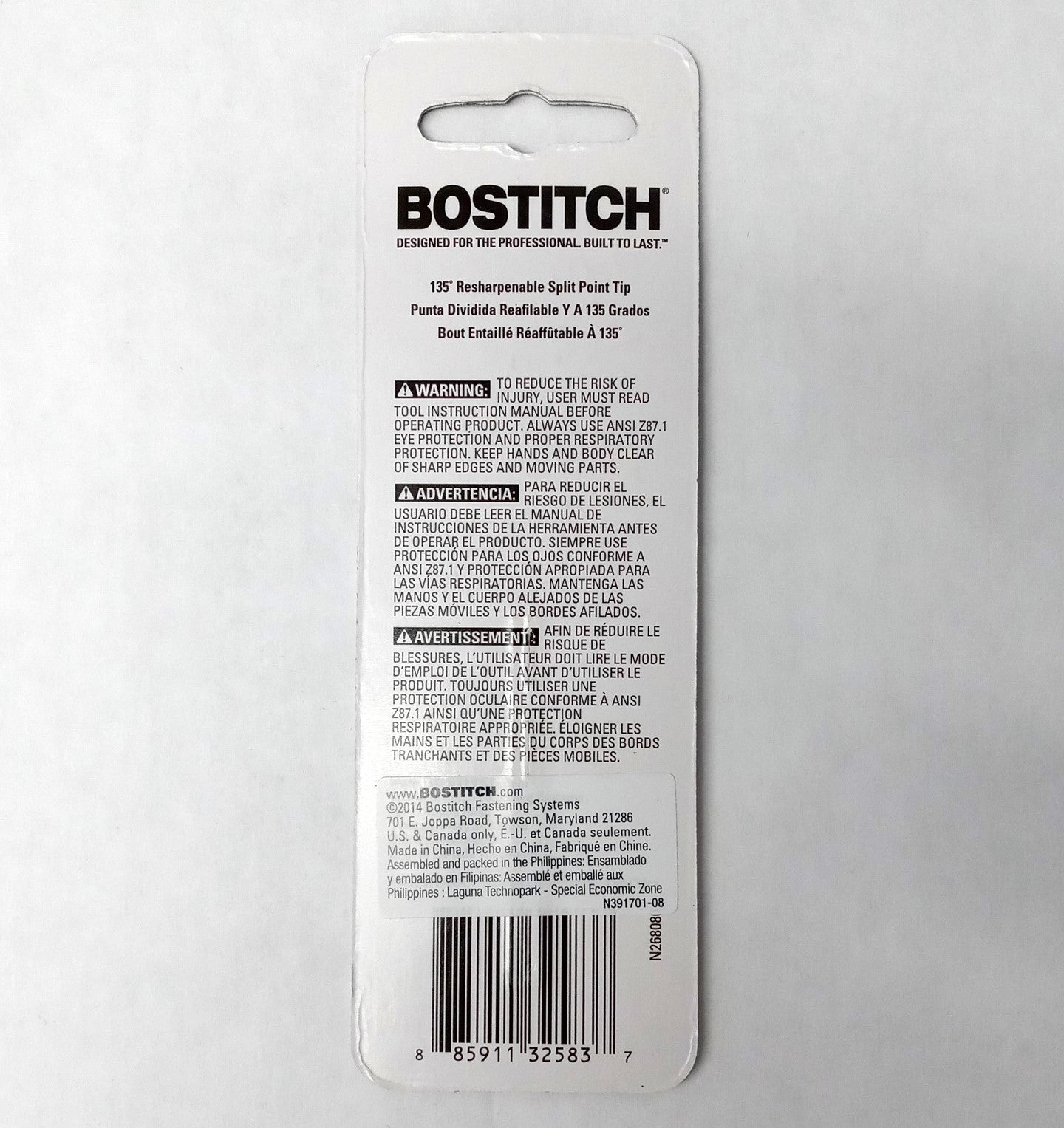 Bostitch BSA15TM 5/64" Titanium Nitride Coating Drill Bit 2 packs (2 PACK)