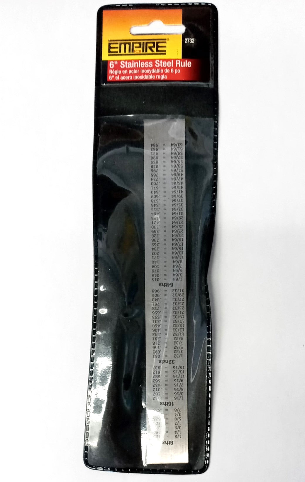 Empire 2732 6" Precision Flexible Stainless Steel Ruler