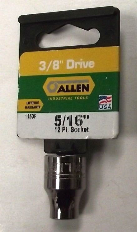 Allen 11206 11606 3/8" Drive 5/16" 12pt Socket USA