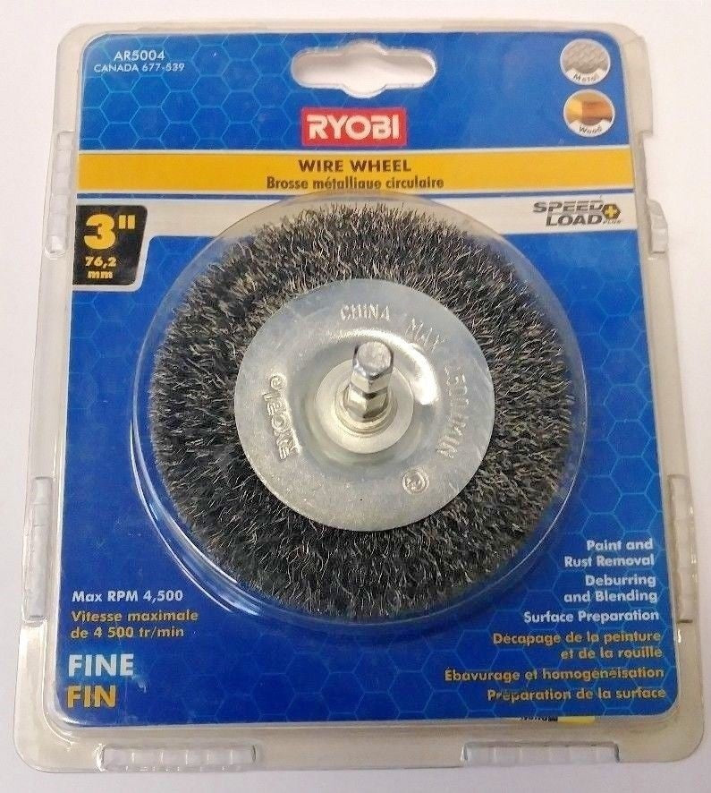 Ryobi Speed Load AR5004 3" (Fine) Wire Wheel