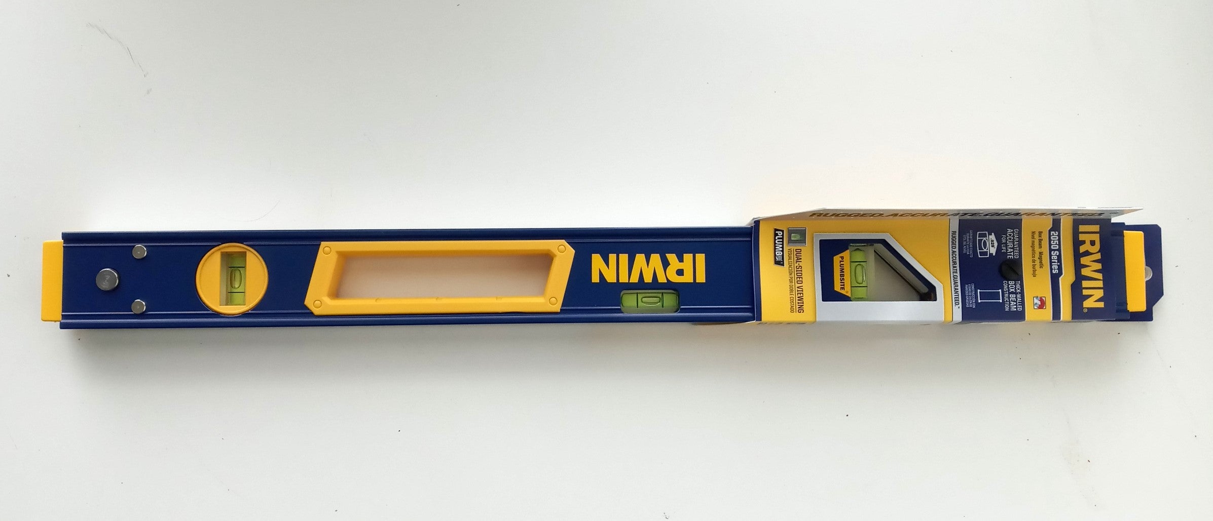 IRWIN 2050 Series 24" Thick Walled Magnetic Box Beam Level 1921978