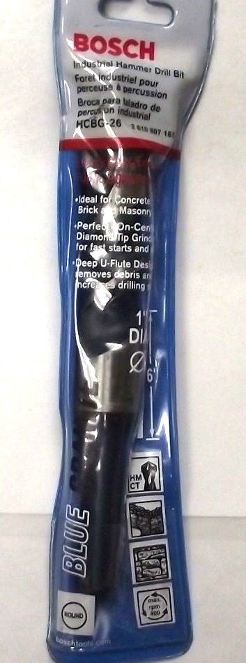 BOSCH 1" x 4" x 6" Carbide Hammer Drill Bit HCBG-26