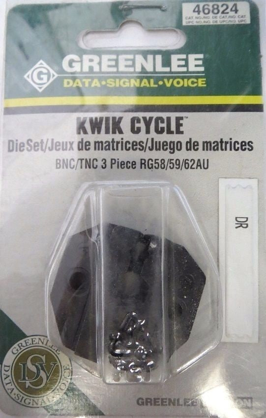 Greenlee Die Set BNC/TNC RG85/59/62AU 46824