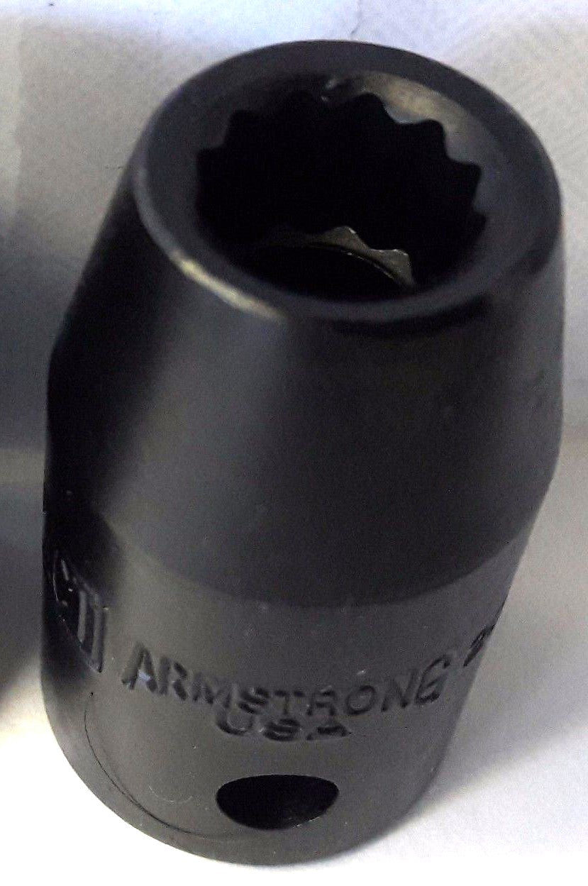Armstrong 20-812 1/2" Drive 3/8" Impact Socket 12pt. USA