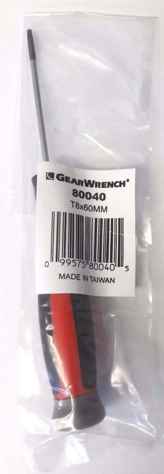 GearWrench 80040 T8  x 60mm Torx Screwdriver