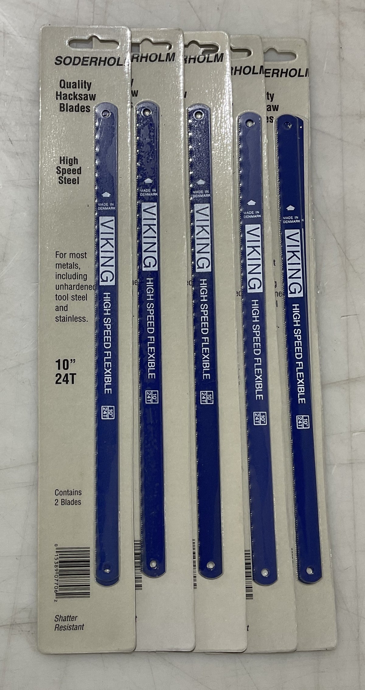 Soderholm 10" x 24T HSS quality hacksaw blades 5-2pks 07706