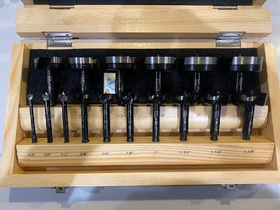 Bora 16-Pc Tempest Forstner Bit Set w/ Wood Box 1/4" to 2-1/8" BFB-009881 Austri