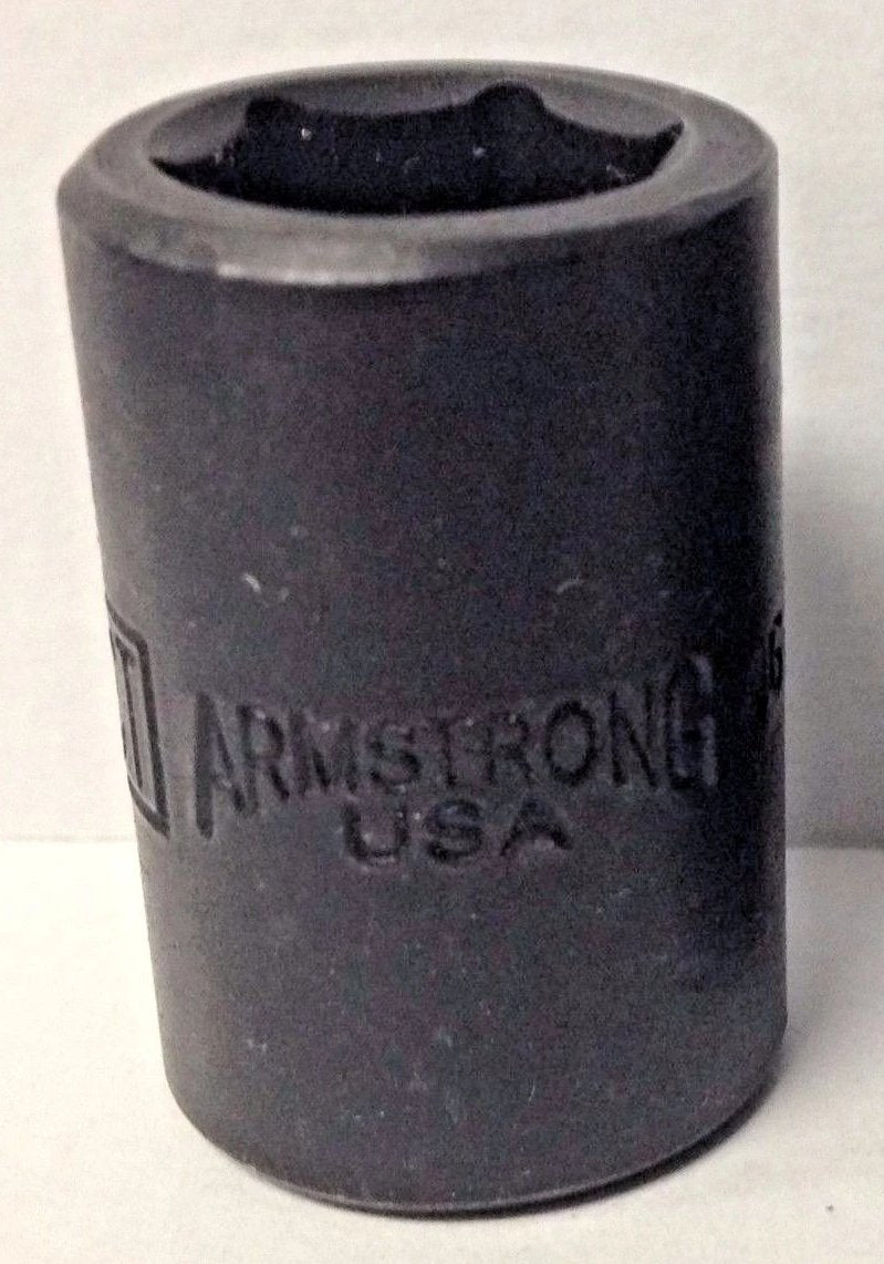 Armstrong 46-612A 12mm Impact Socket 3/8" Drive 6 Point
