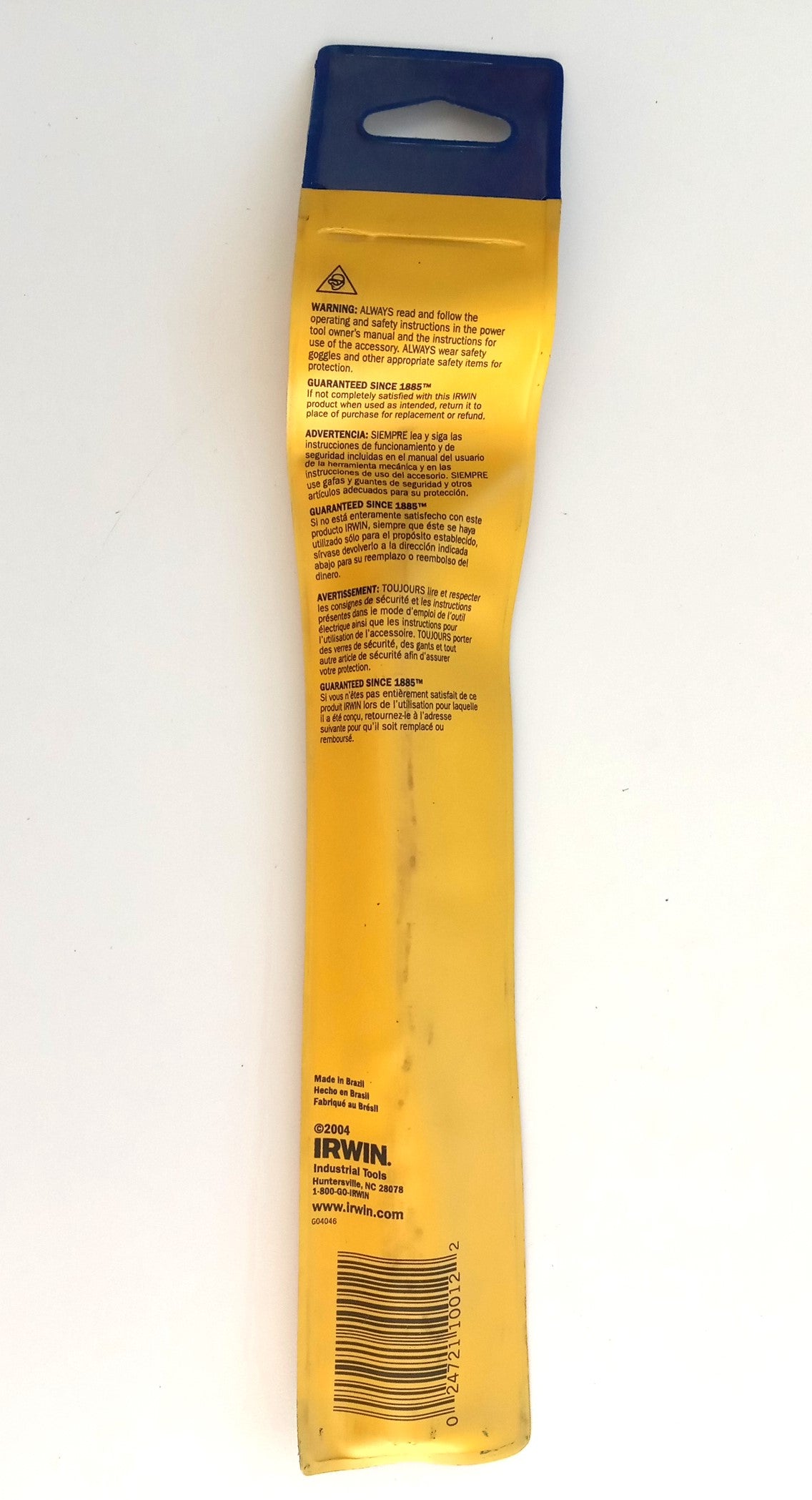 Irwin 11/16" x 7-1/2" Auger Bit 49911