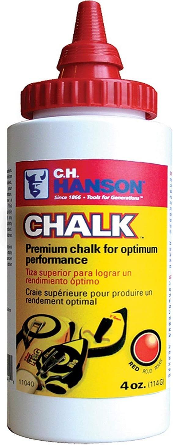 C.H. HANSON 4oz. Premium Red Chalk Refill USA