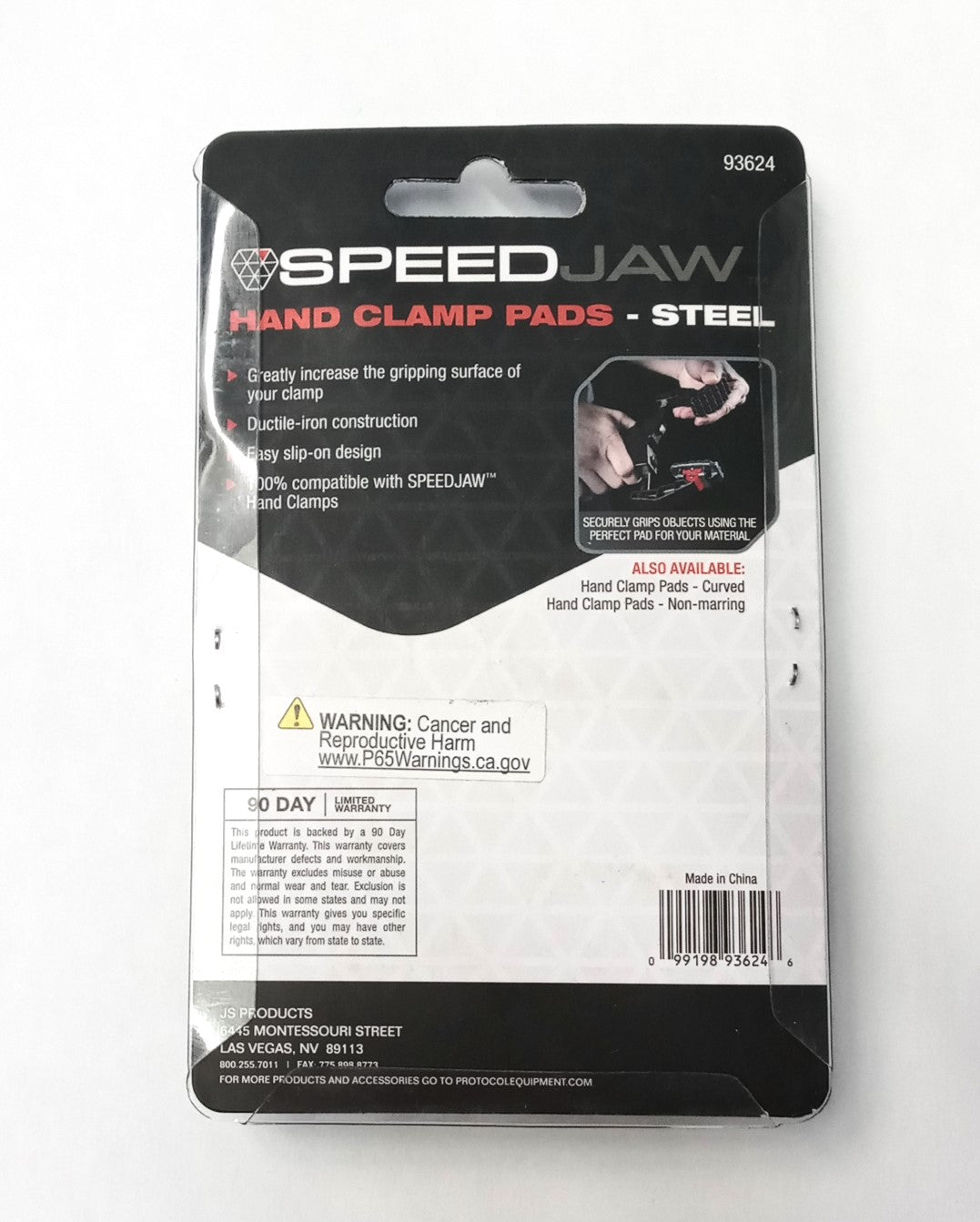 Steelman 2-Piece Ductile Iron Hand Clamp Jaw Pads Non-Marring 93624