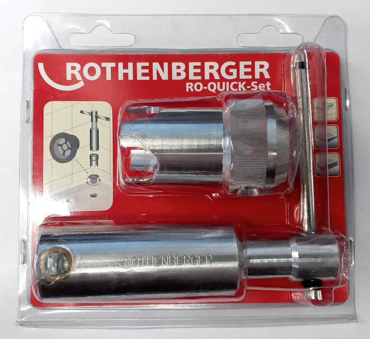 Rothenberger RO-QUICK Valve Screw-In Set With Adapter 70439