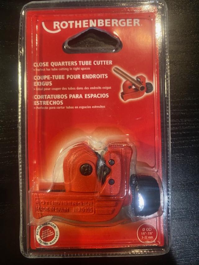 Rothenberger MINICUT 2000 Close Quarters Tube Pipe Cutter 1/8" to 7/8" 70105 Spa