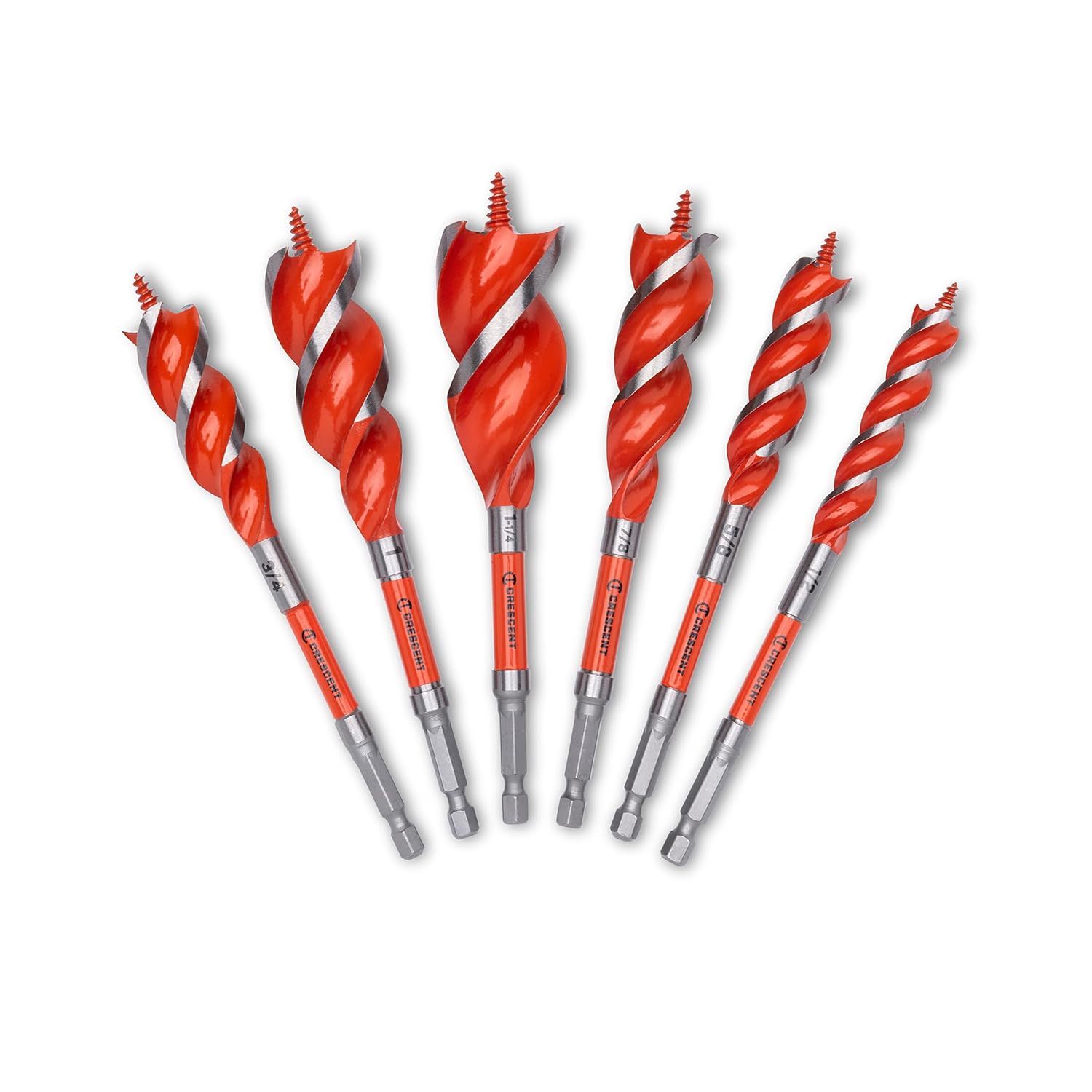 Crescent 6 Piece High Speed Auger Set - 6.25" CDSASET-6