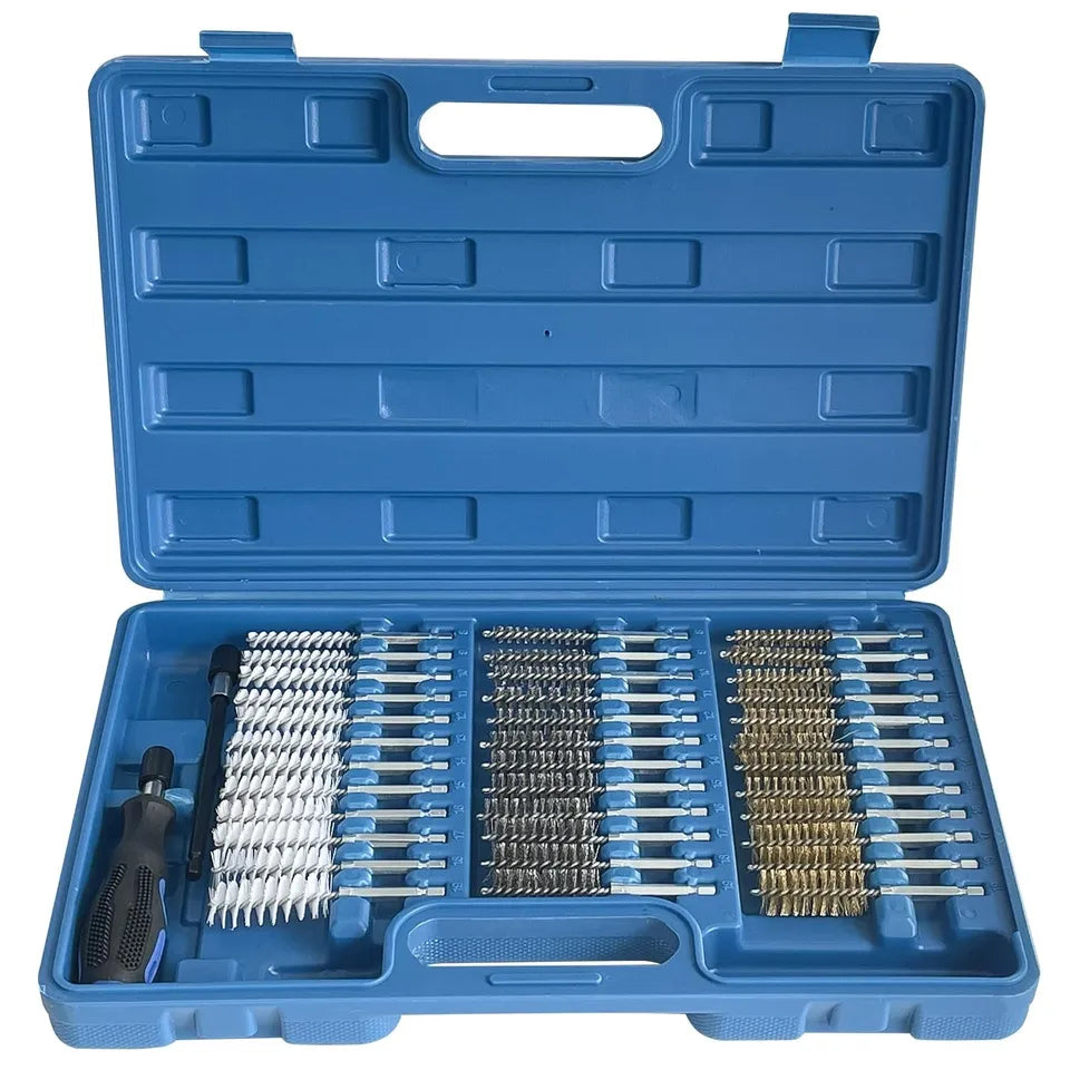 Steelman 36 pc. Wire Brush Set Bore Cleaning Brush Set With 1/4 Inch Hex Shank 60871