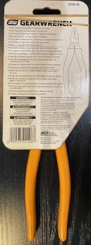 GearWrench PitBull Pliers 8” Long Nose 82177-06