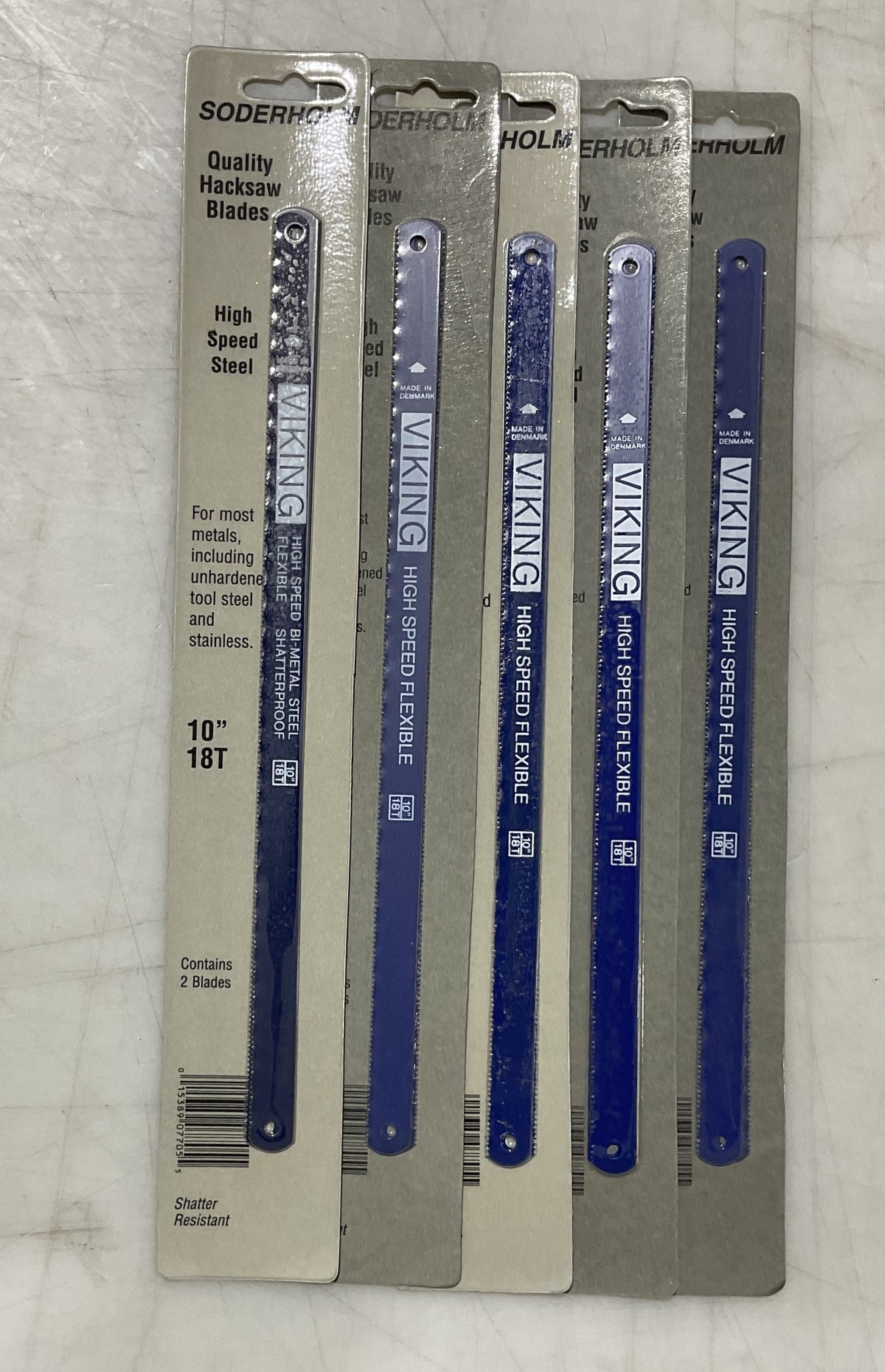 Soderholm 10" x 18T HSS quality hacksaw blades 5-2pks 07705