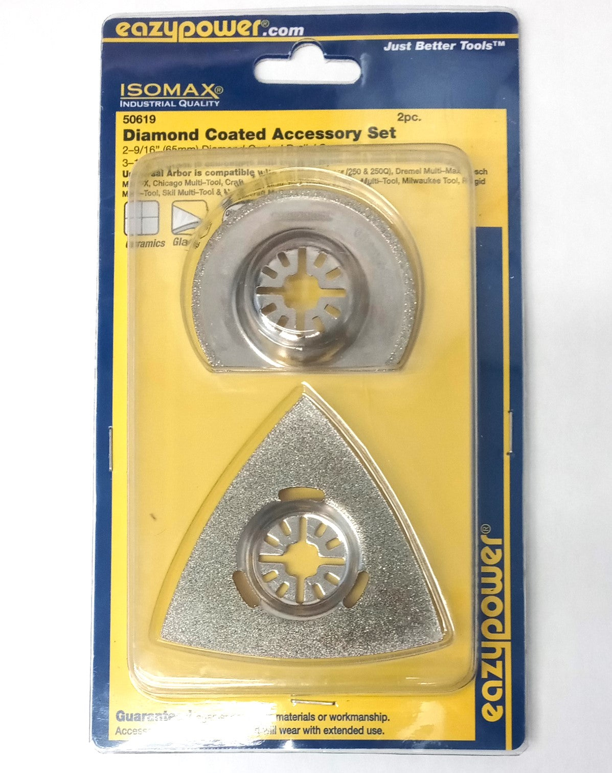Eazypower ISOMAX 2pc. Diamond Coated Oscillating Accessory Set 50619