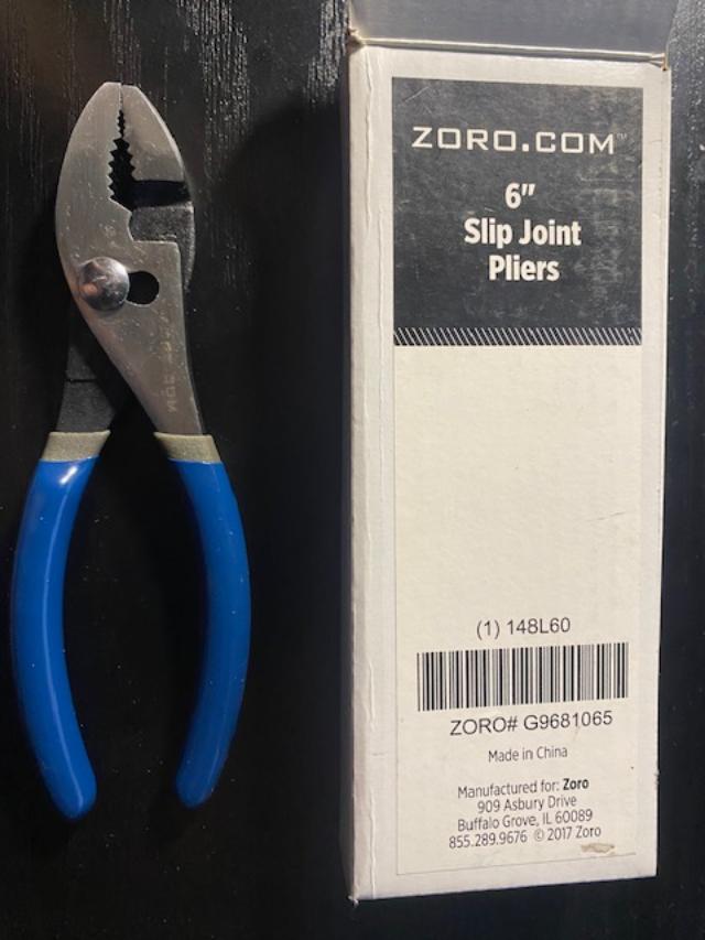 Zoro 6" Slip Joint Pliers 148L60 60237