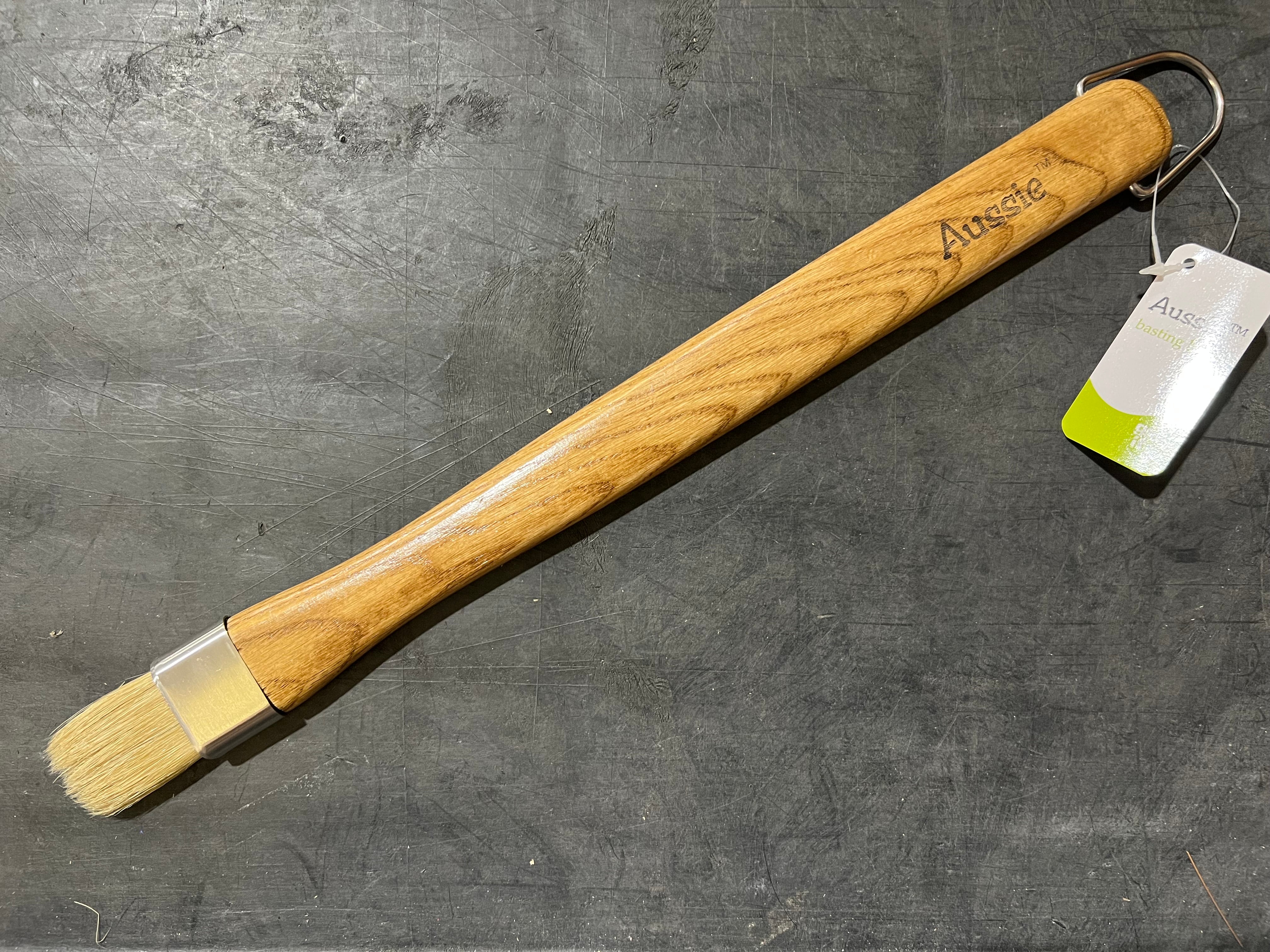 Aussie 009-06-0163 18" Basting Brush with Wood Handle