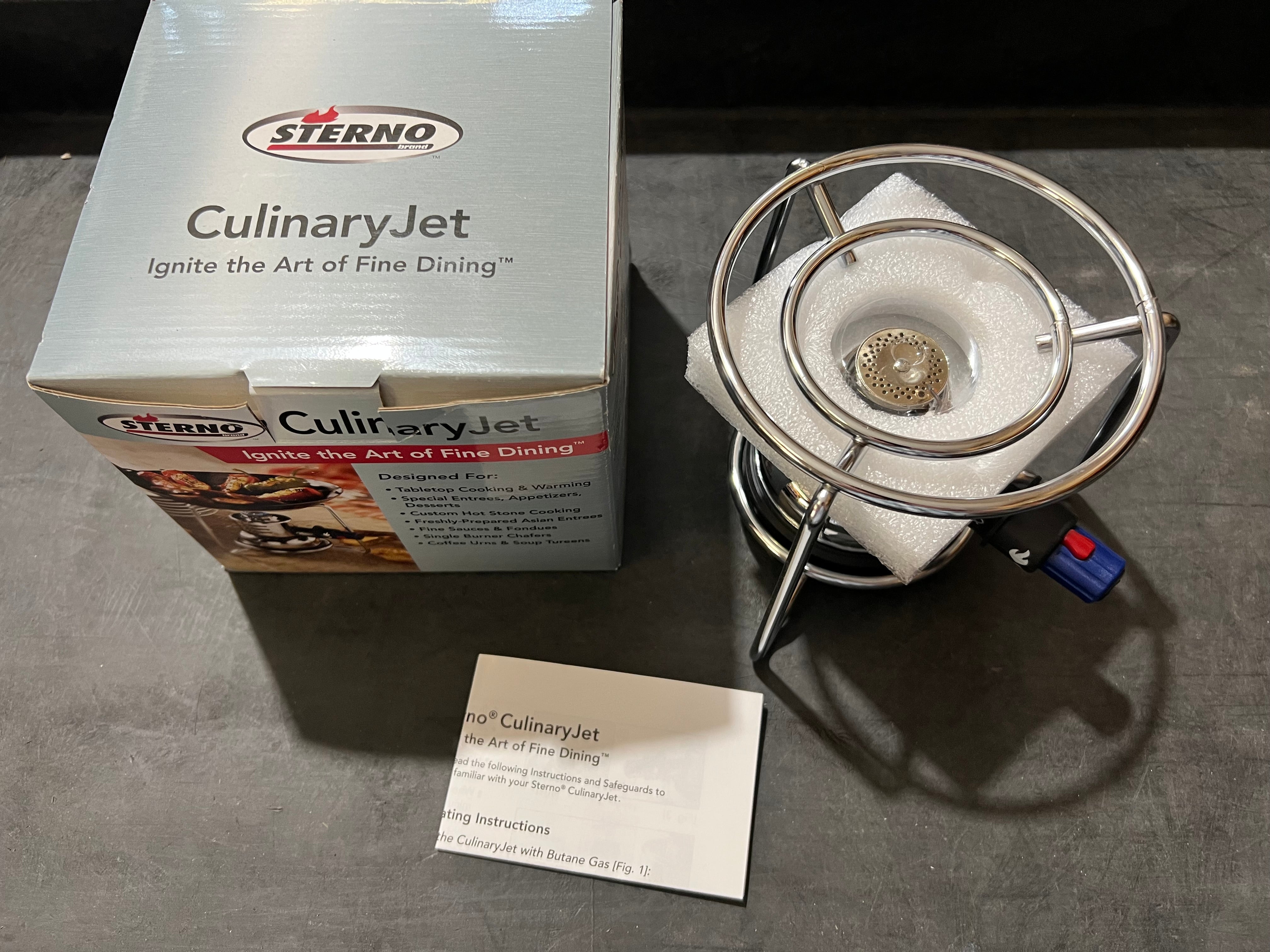 Sterno Butane Culinary Jet Jet Fondue for Wok, Hot Stone, Camping ST06005