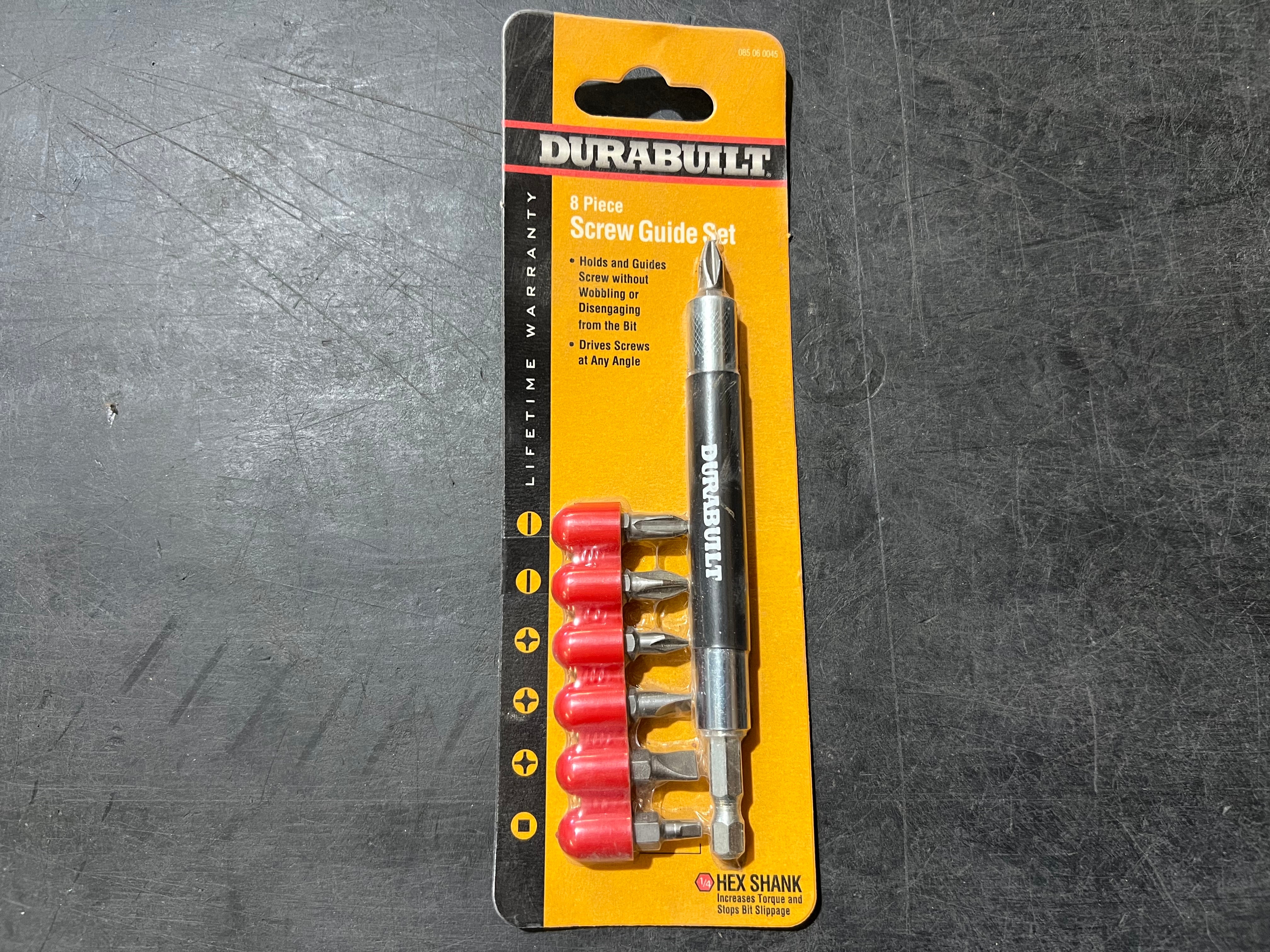 Durabuilt 085 06 0045 8 Piece 5" Magnetic Screw Guide Bit Set USA