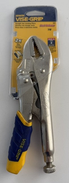 Irwin Vise-Grip 7R 7" Straight Jaw Locking Pliers with Rubber Grips 3T USA