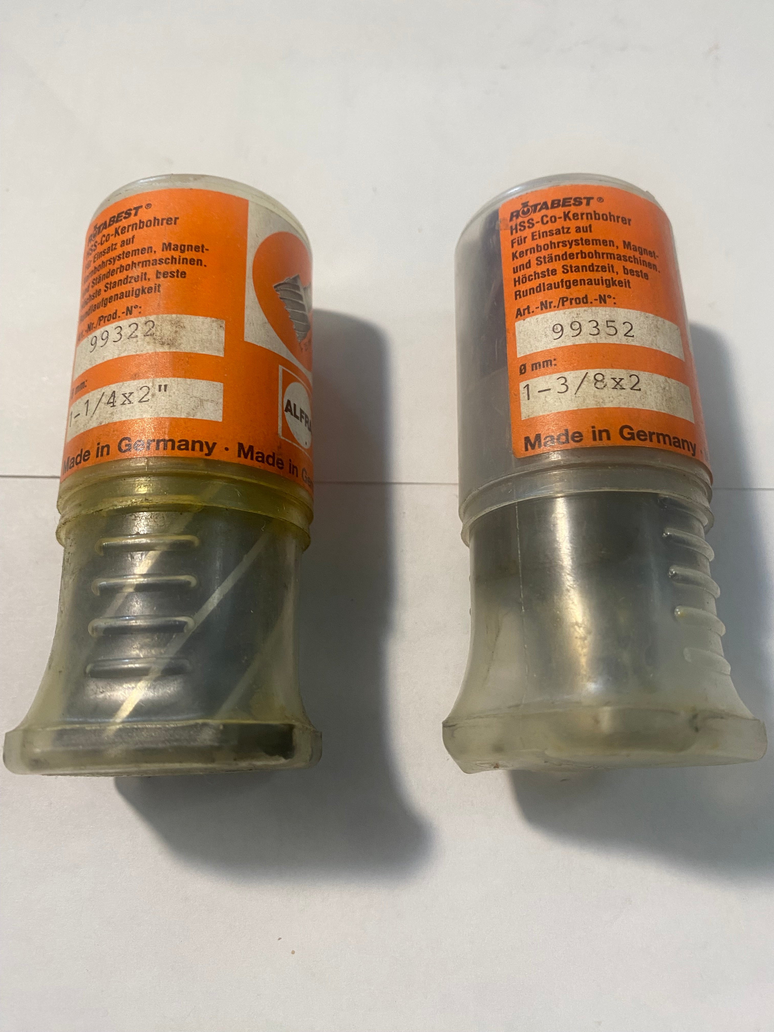 Rotabest ALFRA 99322 1-1/4" x 2" 99352 1-3/8" x 2" Annular Drill Bit Germany