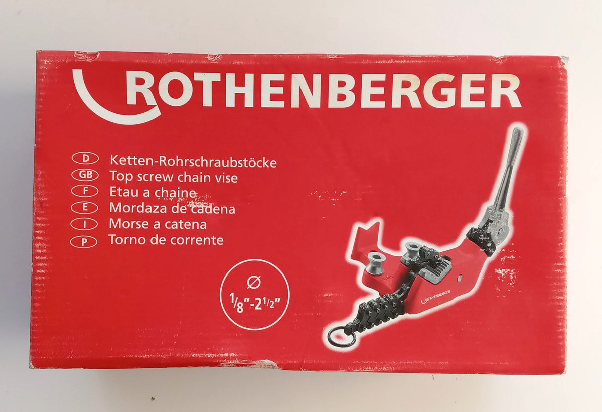 Rothenberger Chain Pipe Vice, 1/8 to 2-1 / 2" 70713 Spain