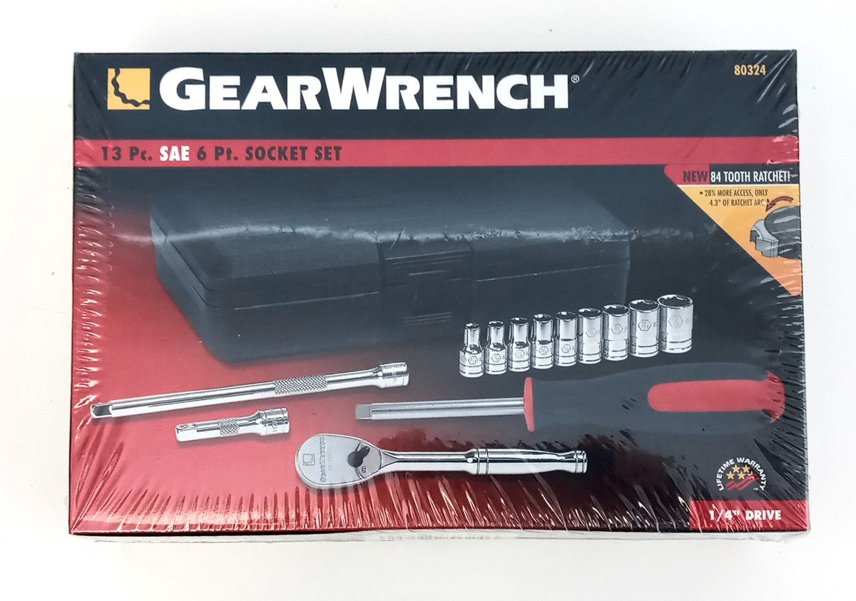 GearWrench 80324 13 piece 1/4" Drive SAE Socket Set