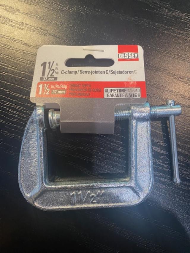 Bessey C-Clamp 1-1/2in Maximum Opening CM15 Bessey CM15