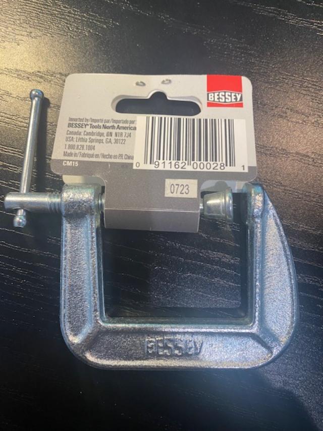 Bessey C-Clamp 1-1/2in Maximum Opening CM15 Bessey CM15