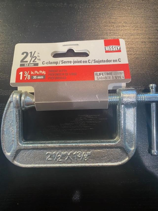 Bessey C-Clamp 2-1/2in Maximum Opening CM22 Bessey CM22