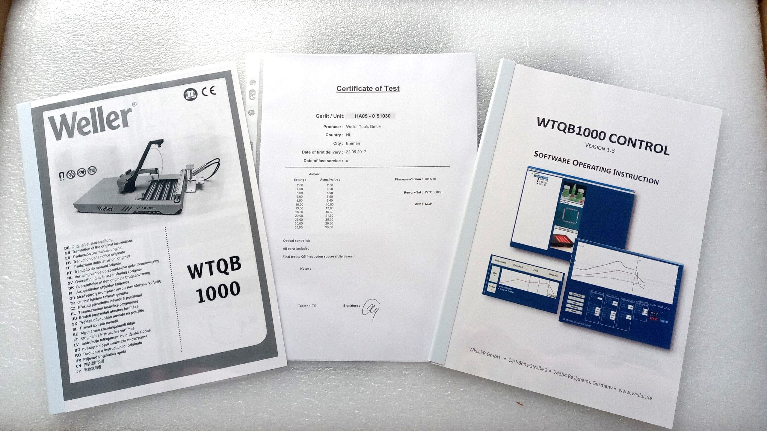 Weller WTQB 1000 Rework System 115V