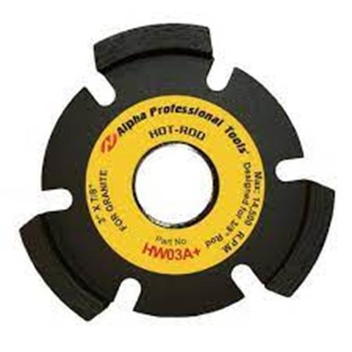 Alpha HW03A+ Hot-Rod Blade For Wet/Dry Channel Cutting For Granite Quartz Japan