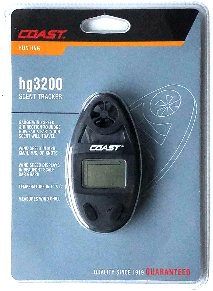 Coast Hunting HG3200 Scent Tracker Wind Speed & Temperature Gauge