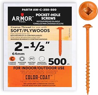 Armor Tool Screws 2 1/2″ Coarse 500 each AW-C-250-500