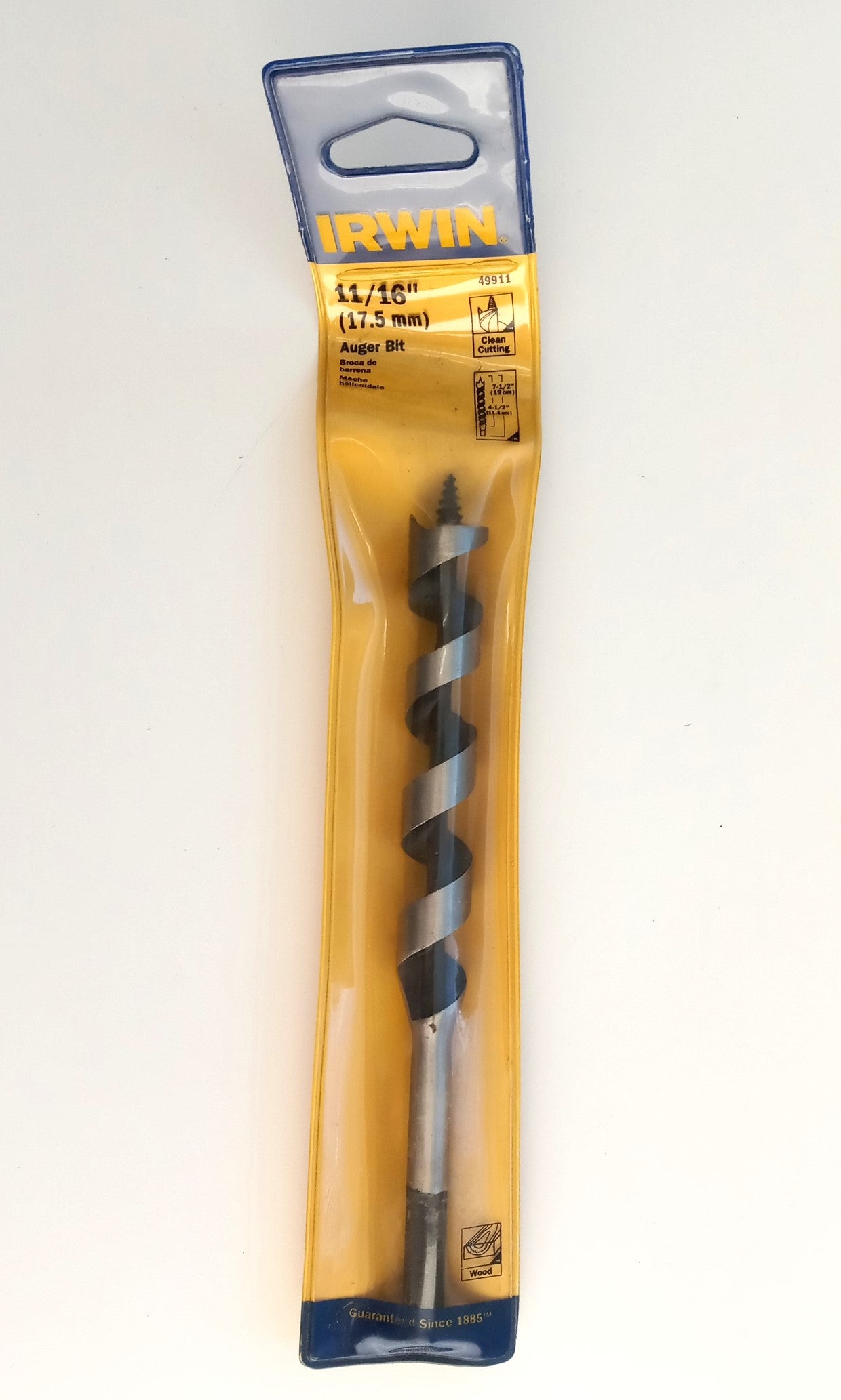 Irwin 11/16" x 7-1/2" Auger Bit 49911