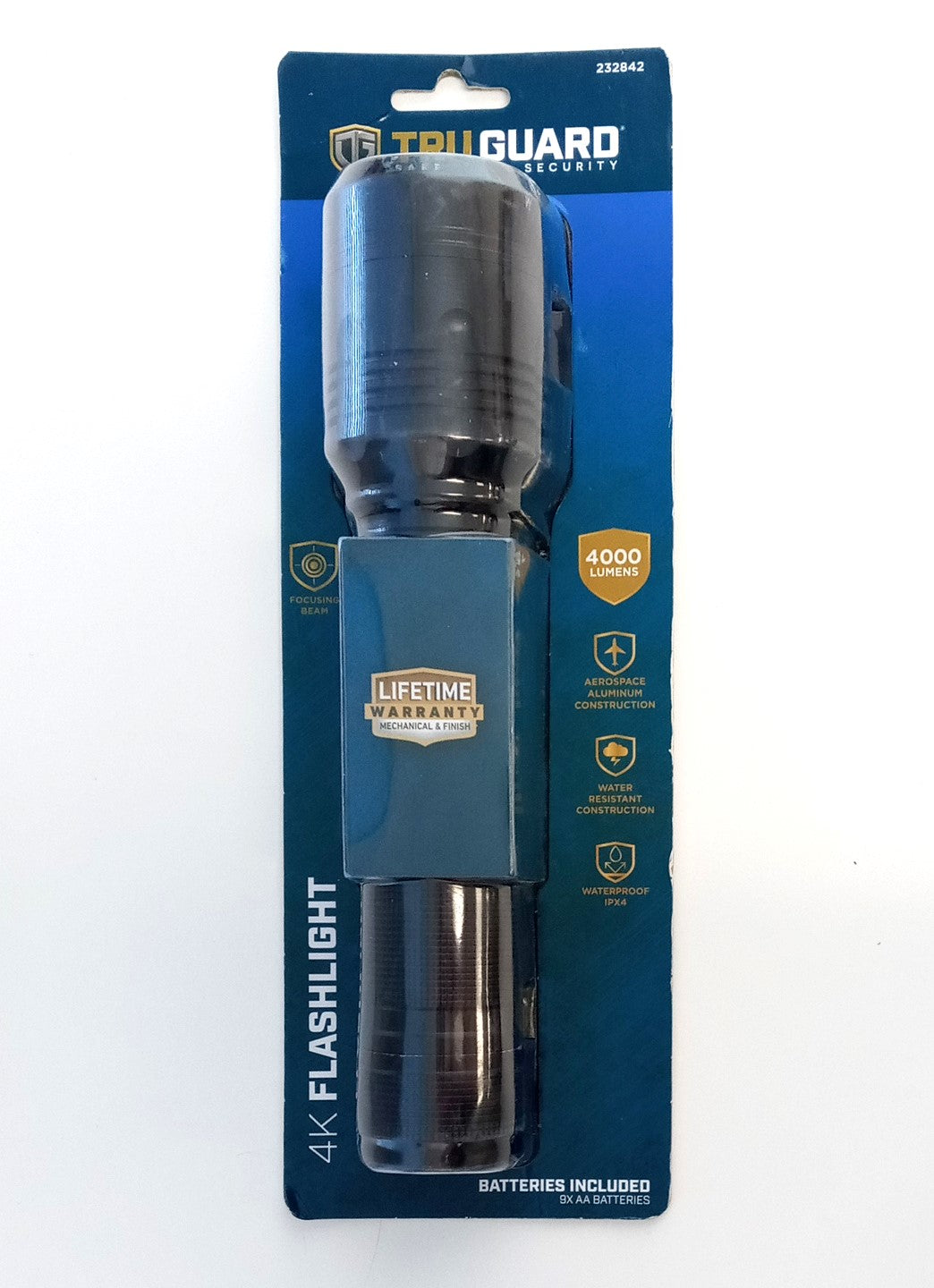 TruGuard 4000 Lumen Tactical Flashlight 232842