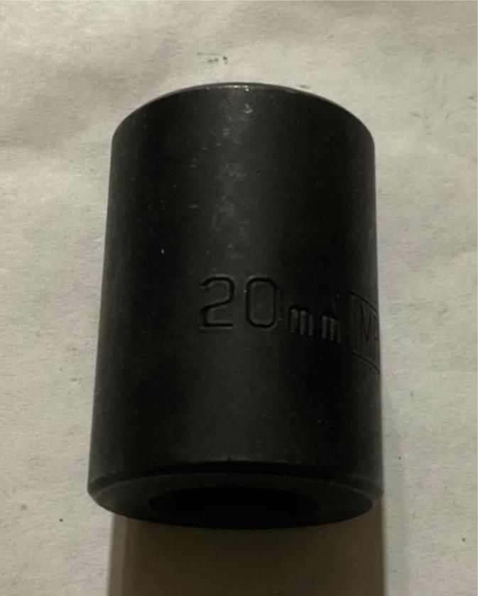 Armstrong 47-020A 20mm 1/2” Dr 6pt Impact Socket USA