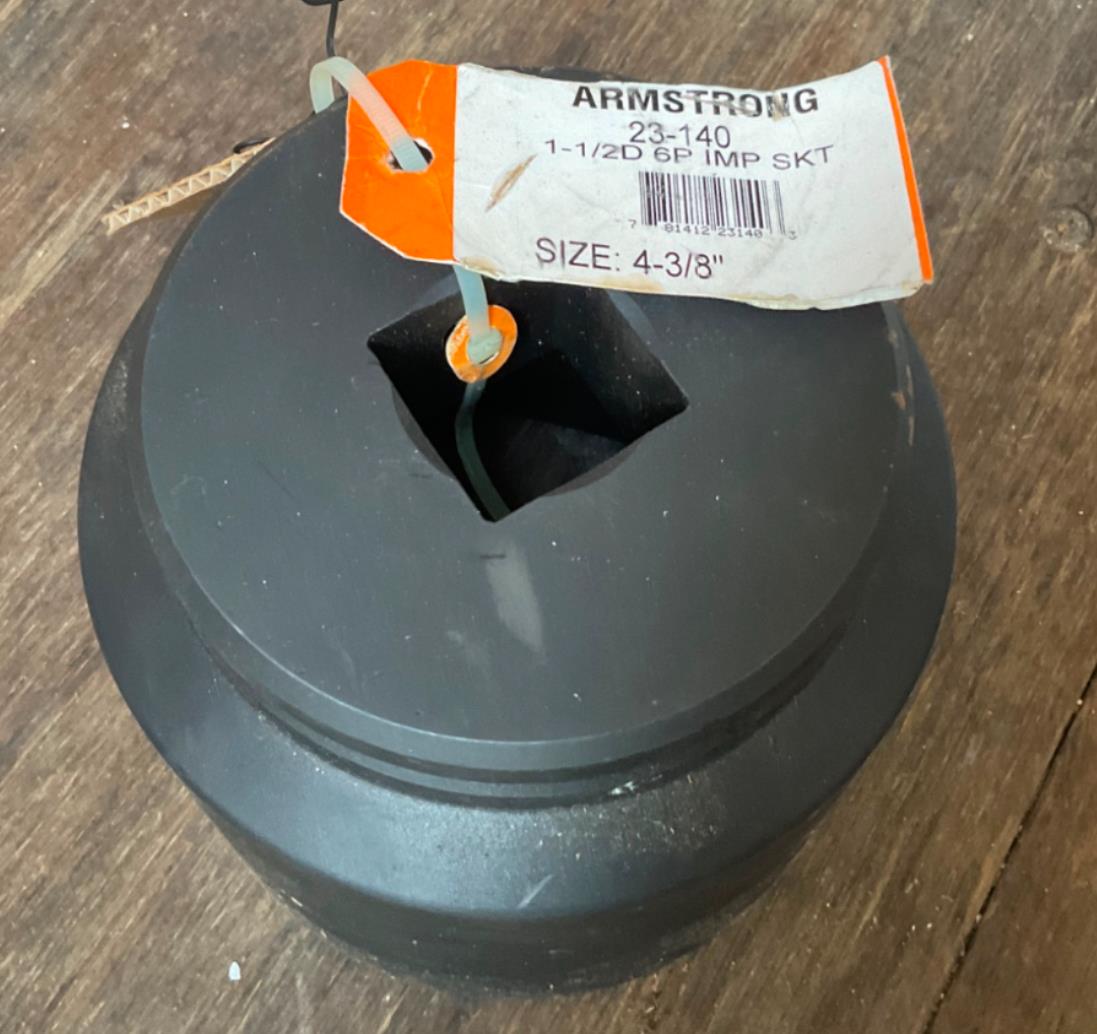 Armstrong 23-104 4-3/8" 1-1/2" 6pt Impact Socket USA #7