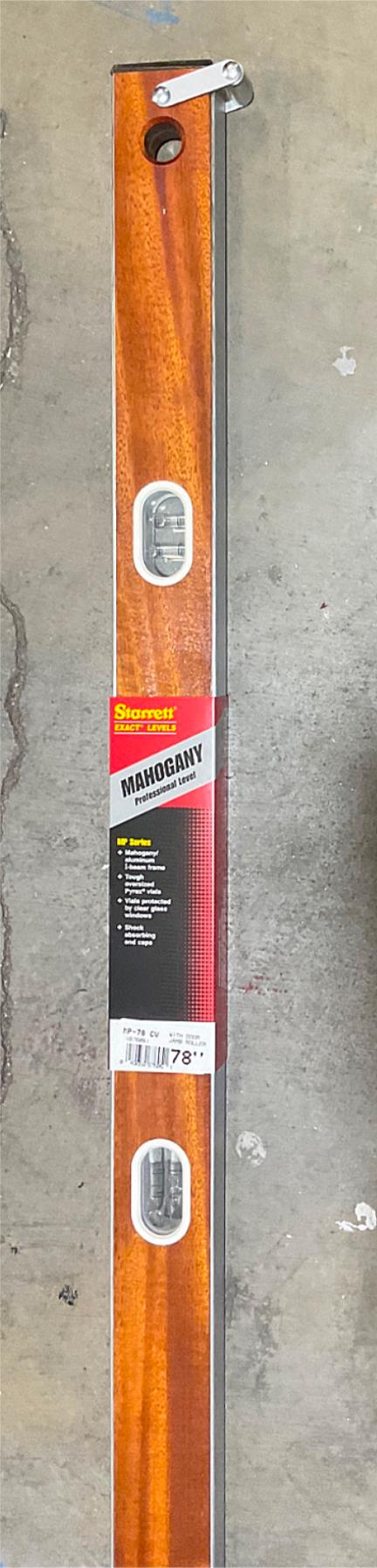 Starrett MP-78 78" Level with door jamb rollers