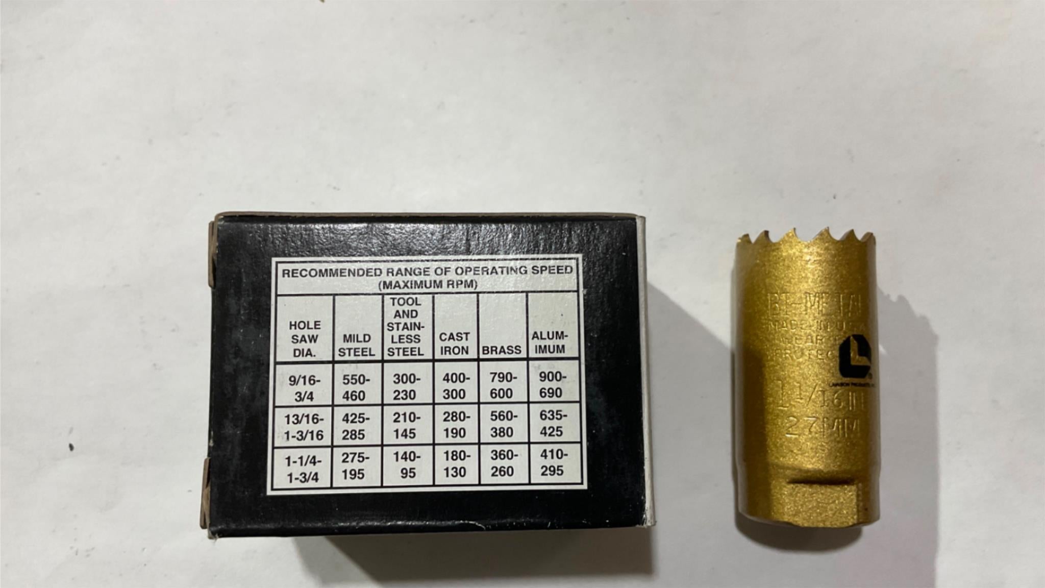Lawson 92131 1-1/16" Bi-Metal Hole Saw USA