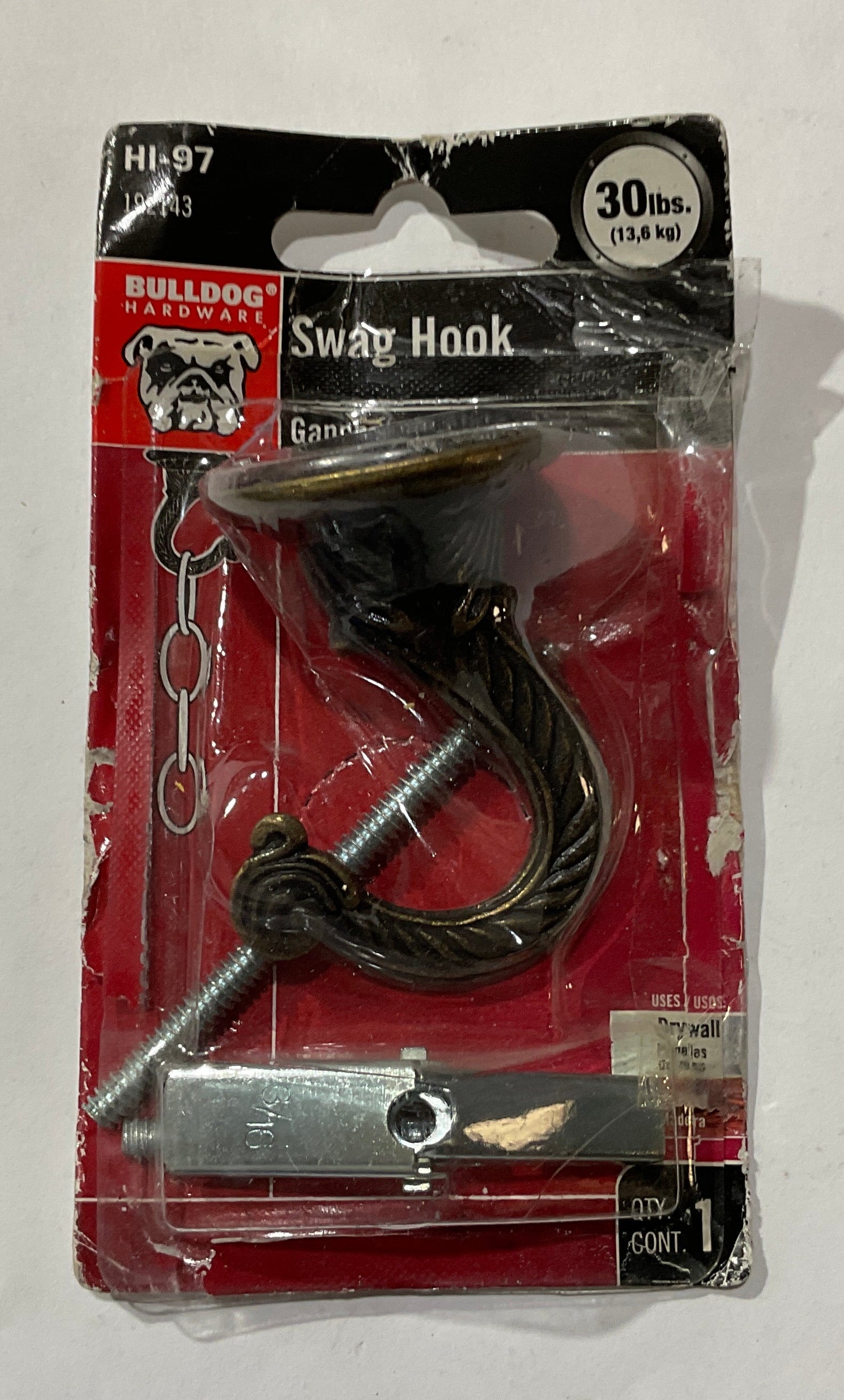 Bulldog Hardware 30lb Swag hook HI-97
