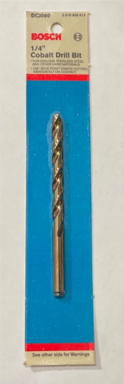 Bosch 1/4" x 4" Cobalt Drill Bit DCJ080 USA