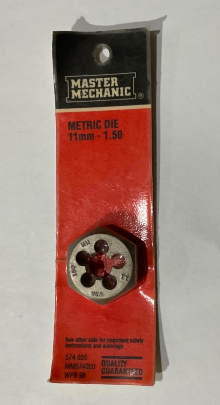Master Mechanic 574 020 11mm - 1.50 Metric Die USA